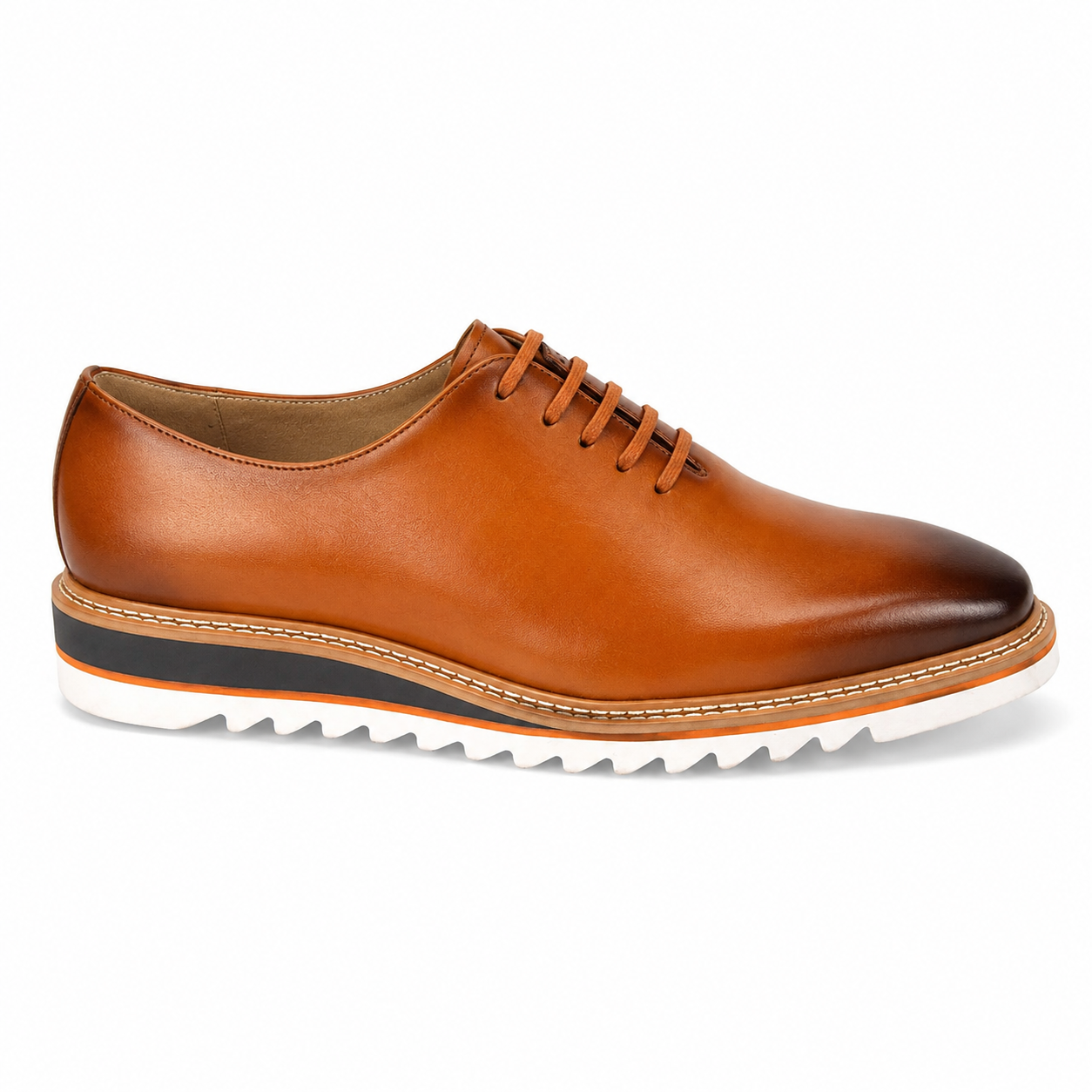Giovanni Ruben Men’s Leather Oxford Shoe – Tan