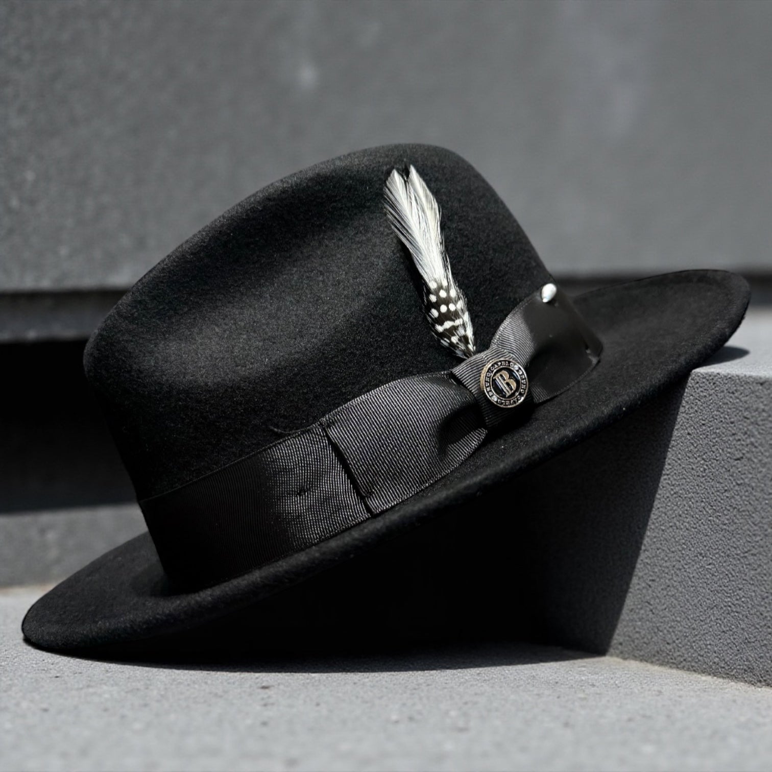 Bruno Capelo Wool Fedora (Executive Black)