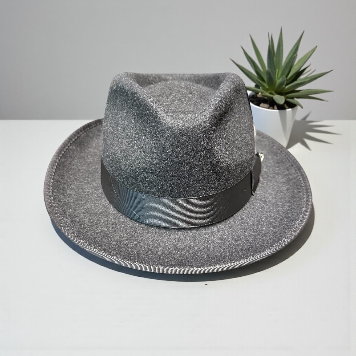 Bently Wool Fedora (Charcoal Brooks)