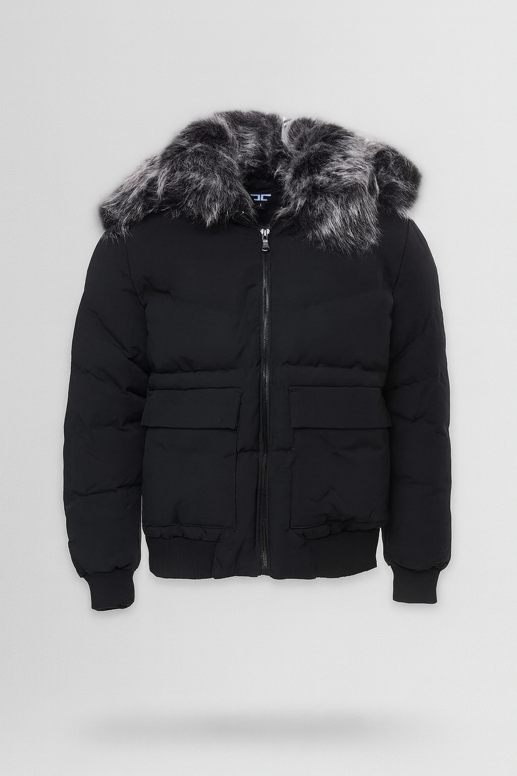 Jordan Craig Parka Fur Bomber (Black)