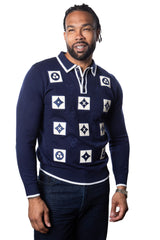 Prestige "Lankin" Polo Sweater (Navy) 569