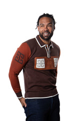 Prestige "Darko" Polo Sweater (Brown) 550