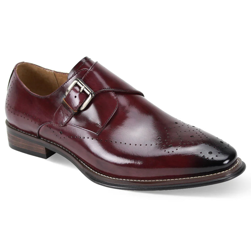 Giovani Leather Shoe (Burgundy) Jeffery