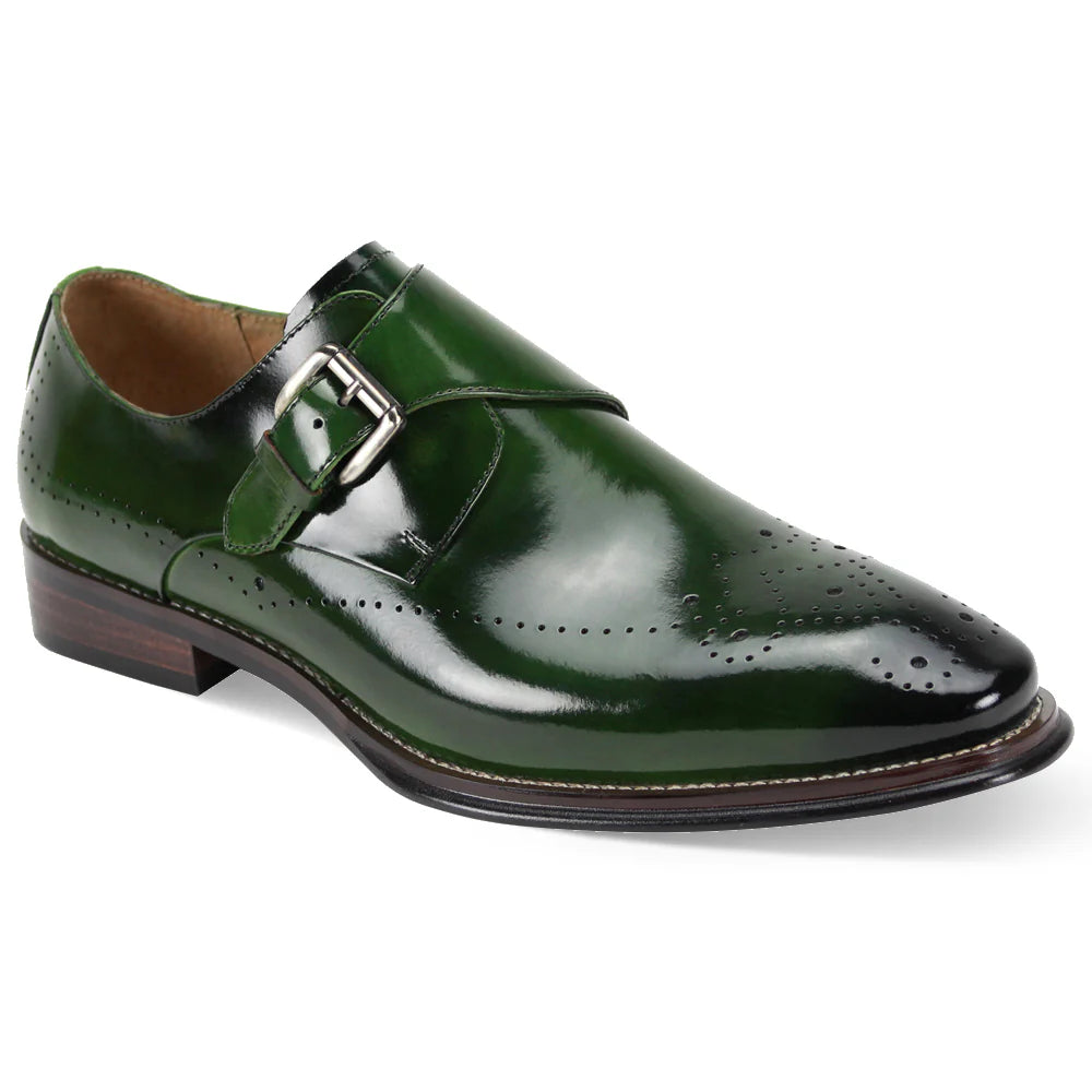 Giovani Leather Shoe (Green) Jeffery