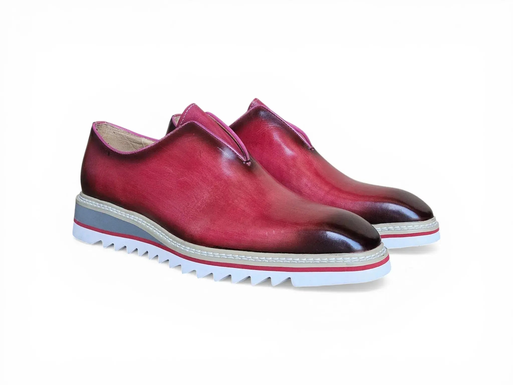 Laceless Loafer with Contrast color lightweight sole