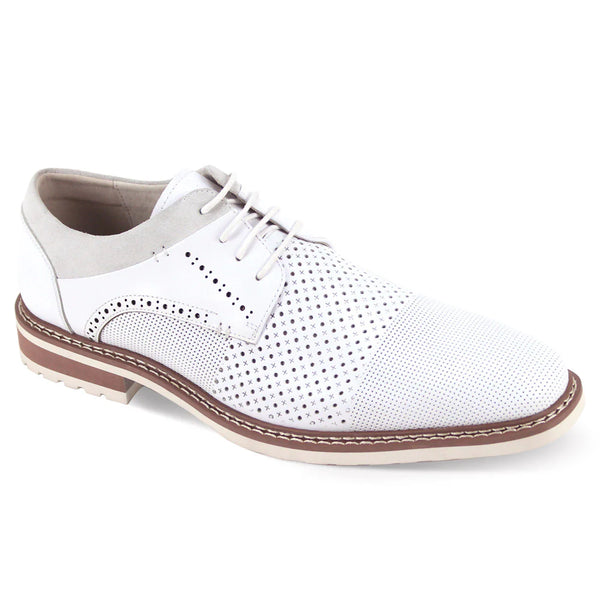 Giovanni Leather Soft Bottom Shoe (White) Lambo