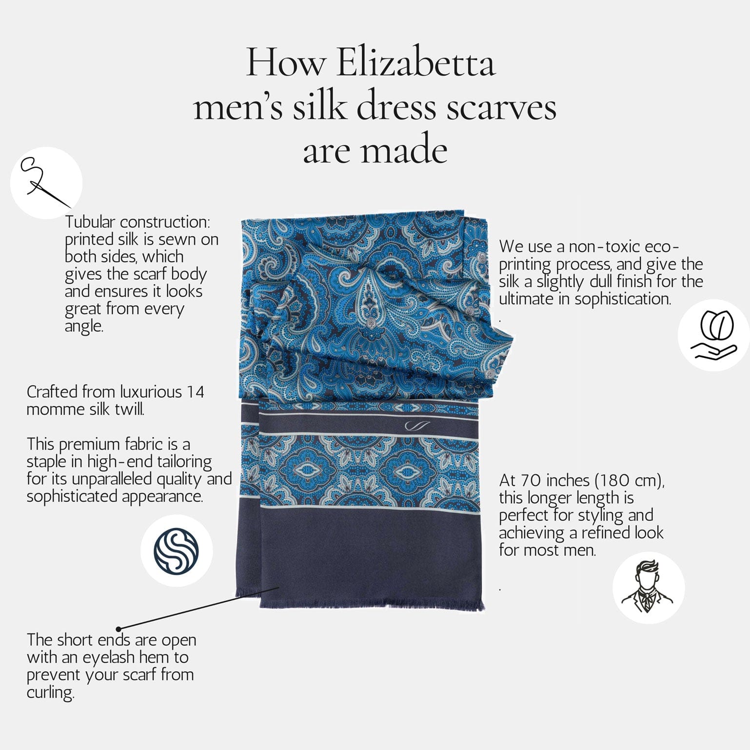 Palazzo - Reversible Silk Scarf - Claret Red