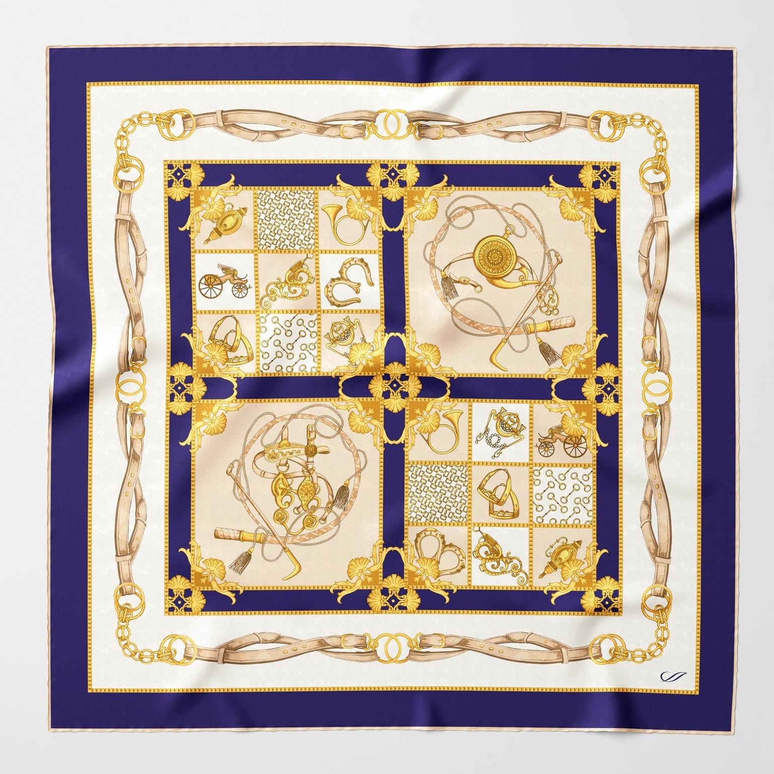 Vittoria - Silk Foulard - Blue