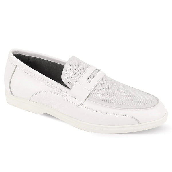 Giovanni Leather White Bottom Sneaker (White) Niles