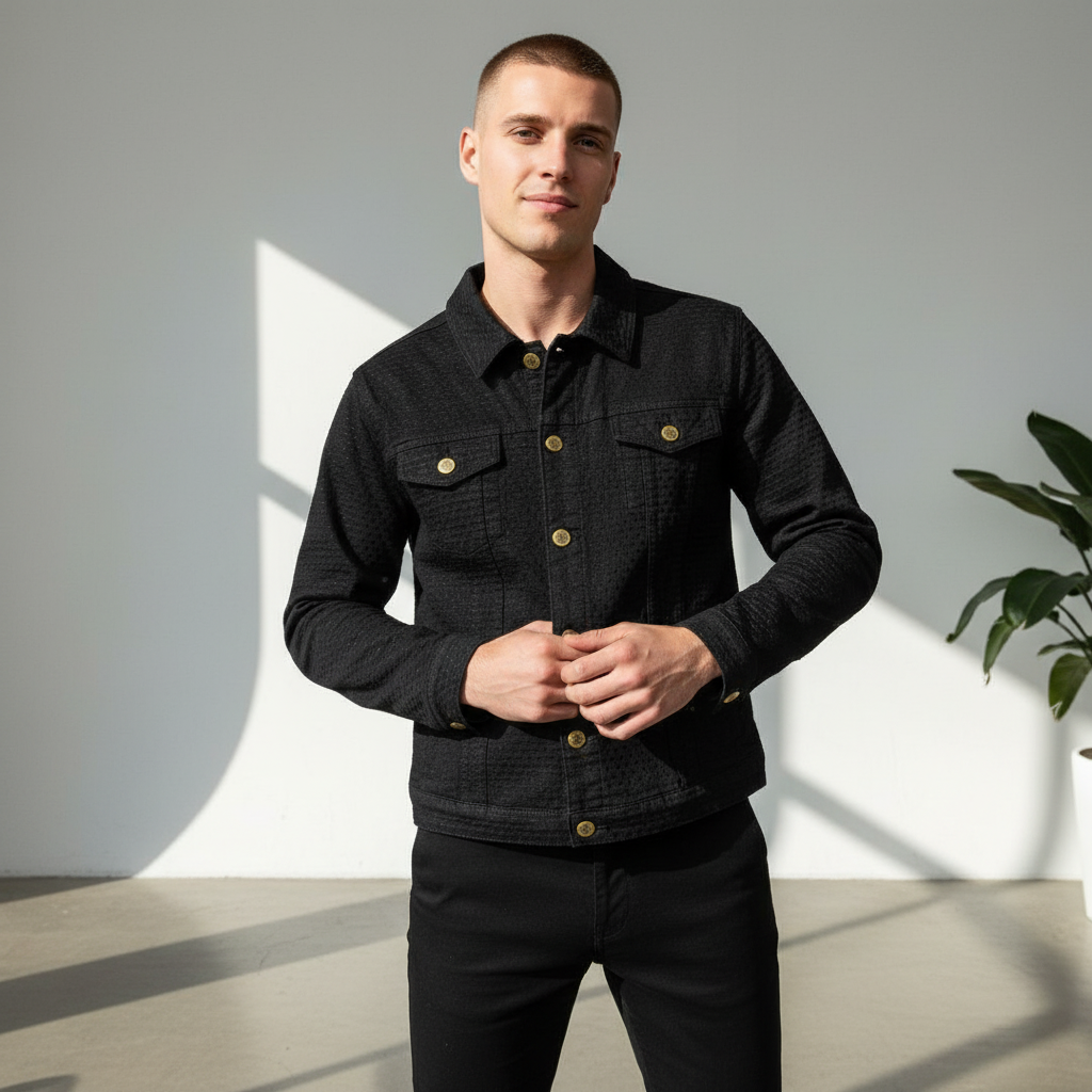 Heritage Style Jacket  - CENTURY PENTHOUSE Black