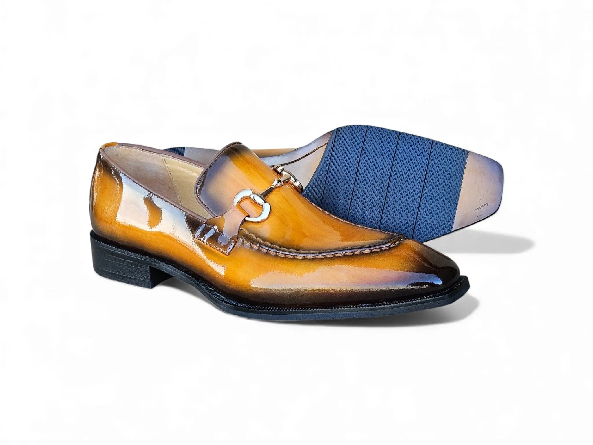 Patent Leather Buckle Loafer
