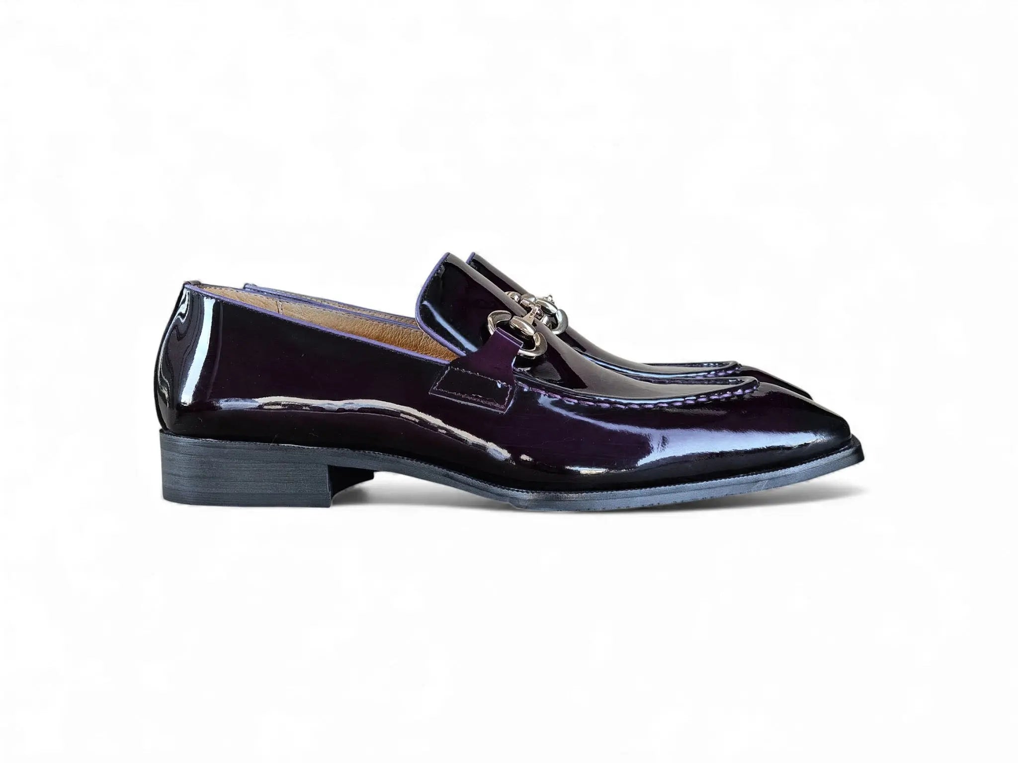 Patent Leather Buckle Loafer