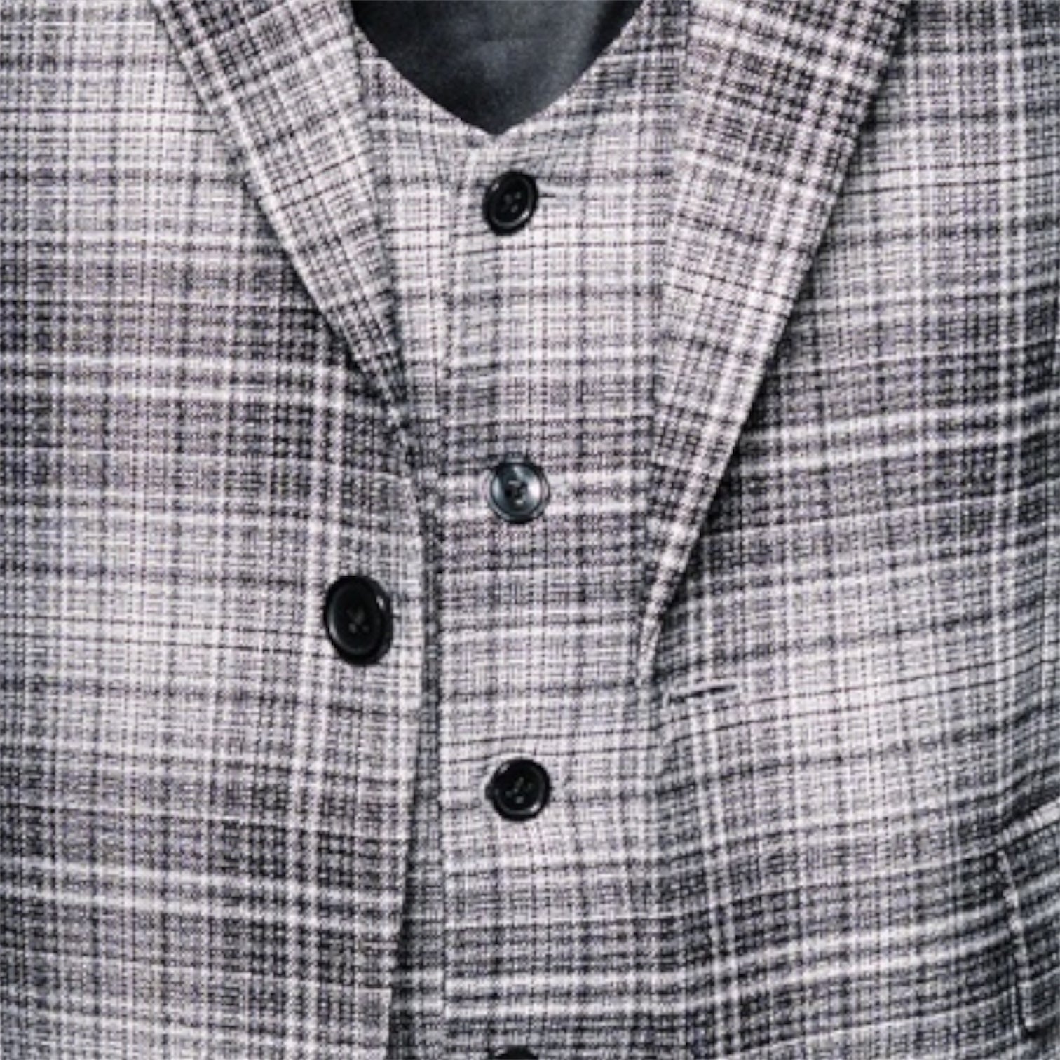 Rossi Man Modern Fit 3-Piece Vested Suit - Black White 2022