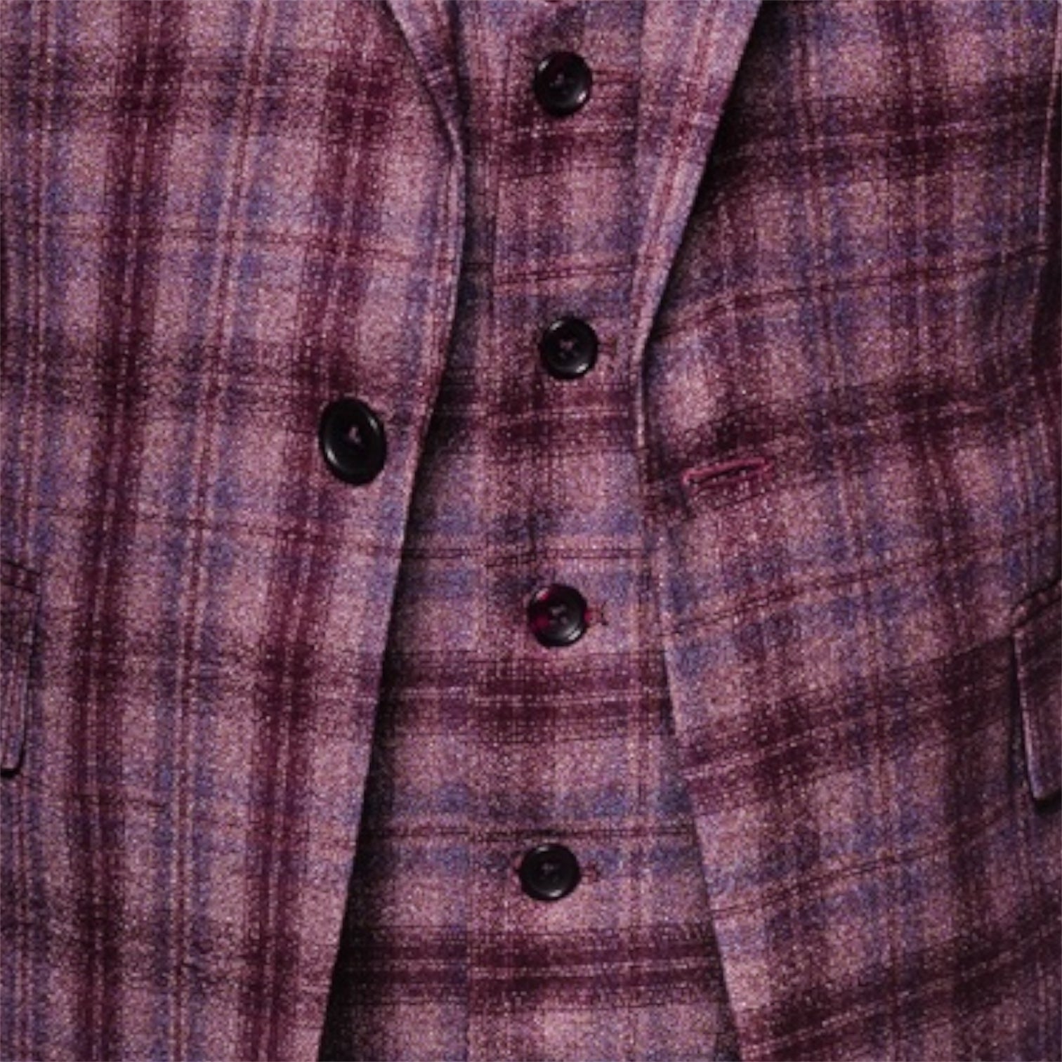 Rossi Man Modern Fit 3-Piece Vested Suit - Burgundy Blush 2025
