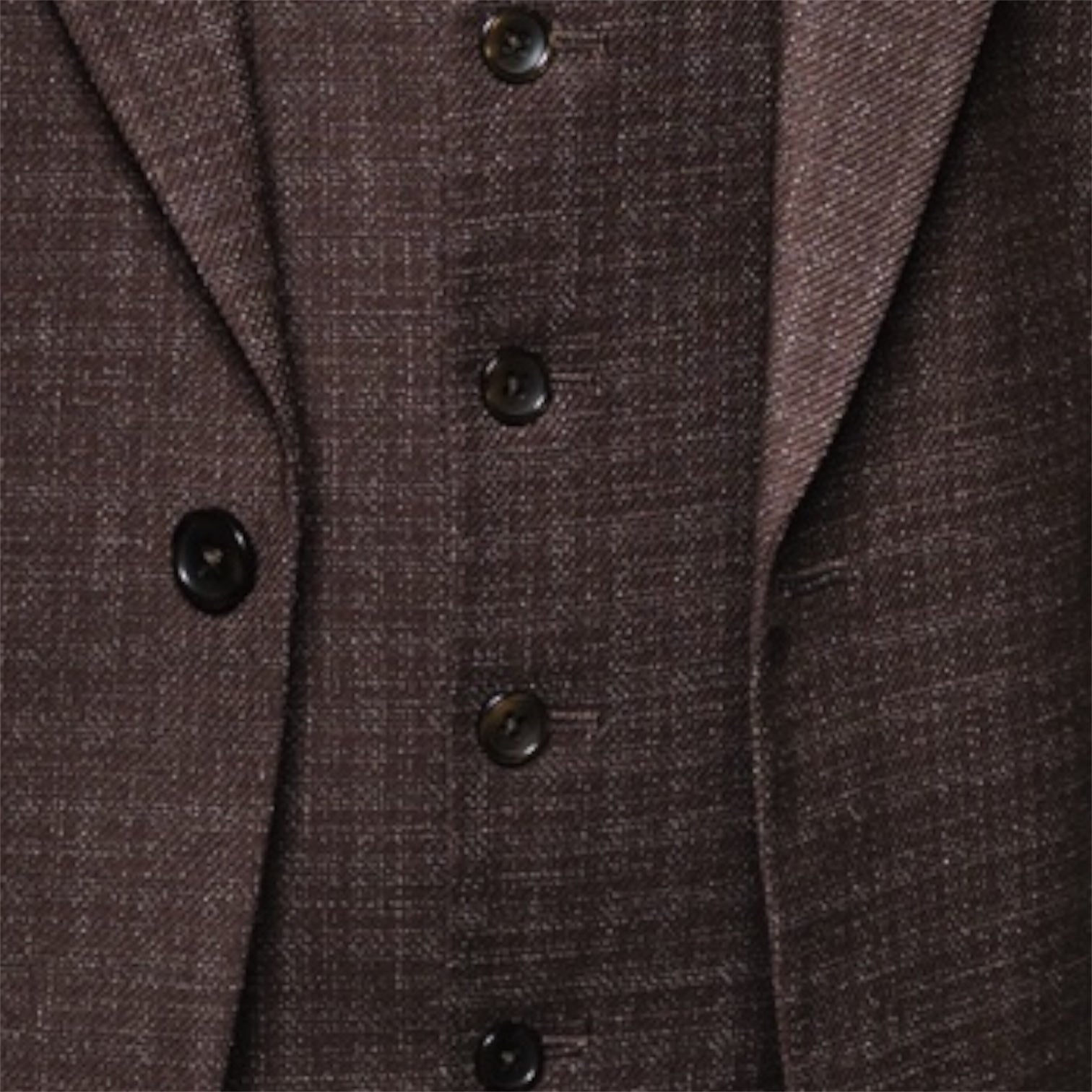 Rossi Man Modern Fit 3-Piece Vested Suit - Dark Brown 2029