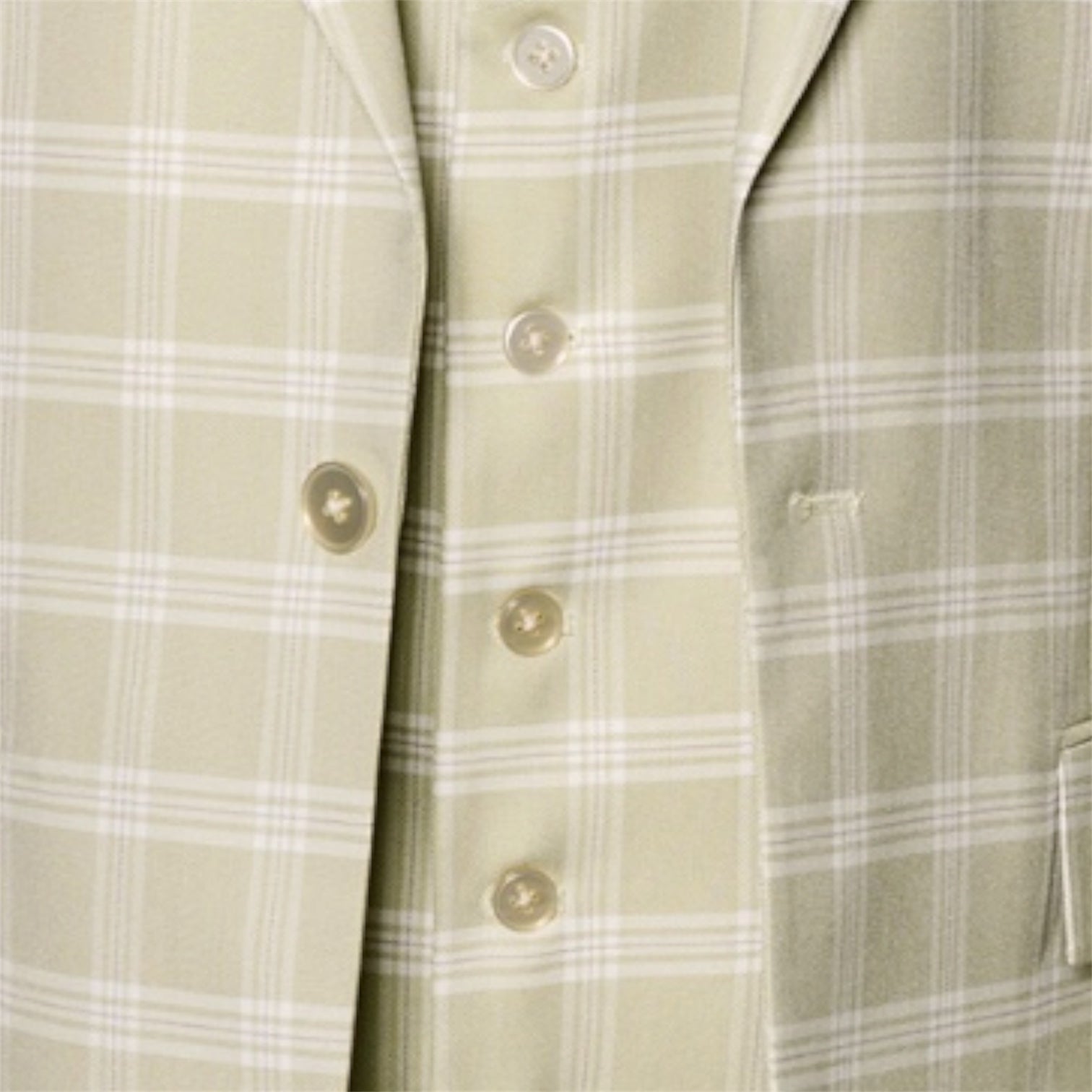 Rossi Man Modern Fit 3-Piece Vested Suit - Light Green Khaki 2243