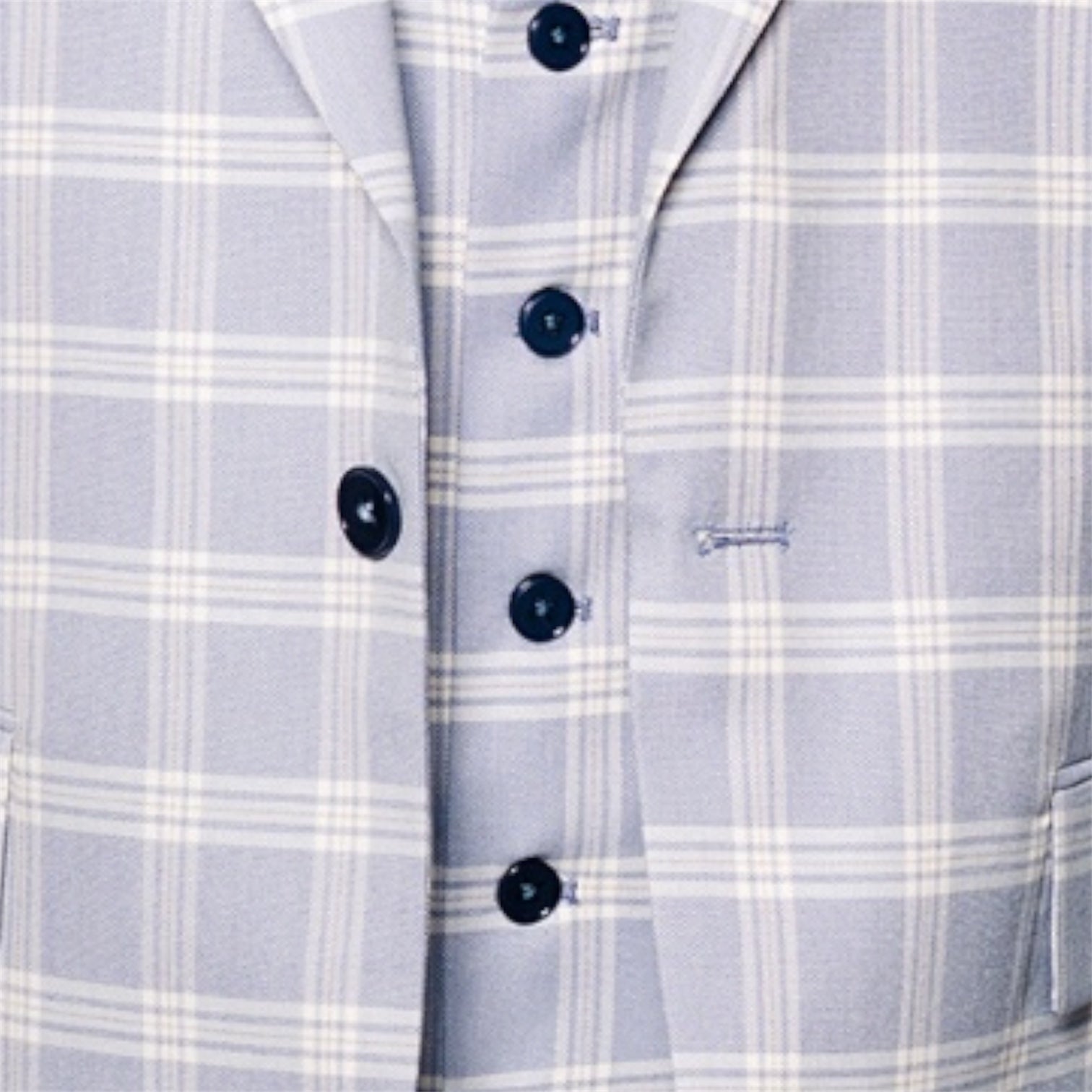 Rossi Man Modern Fit 3-Piece Vested Suit - Cloud Blue 2244