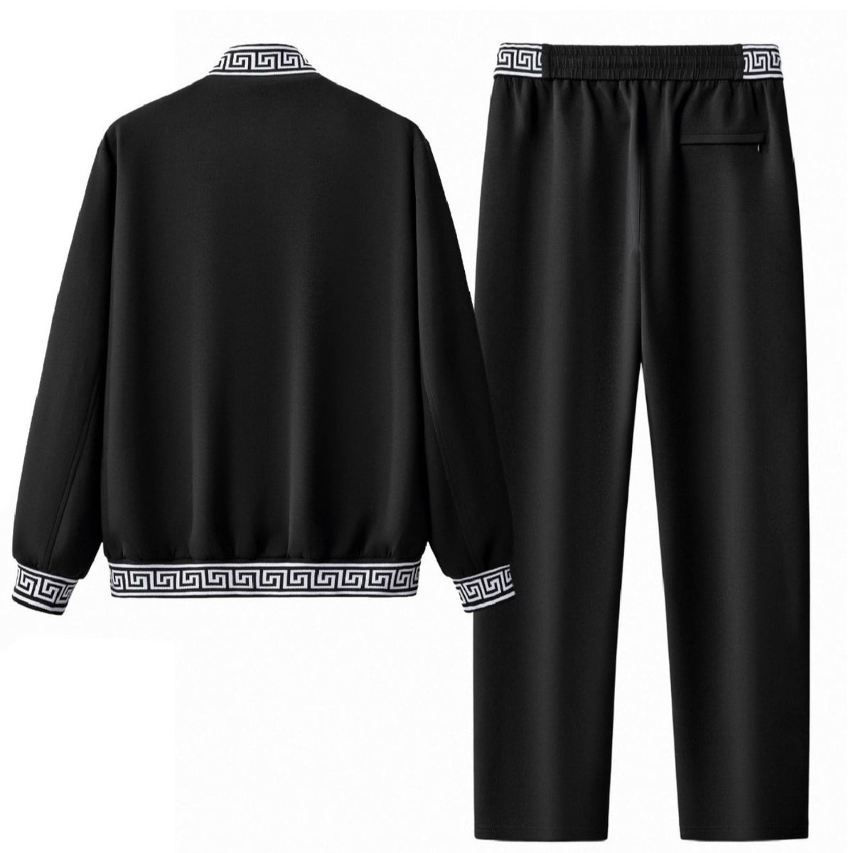 Barocco Mens Luxury Tracksuit - Black