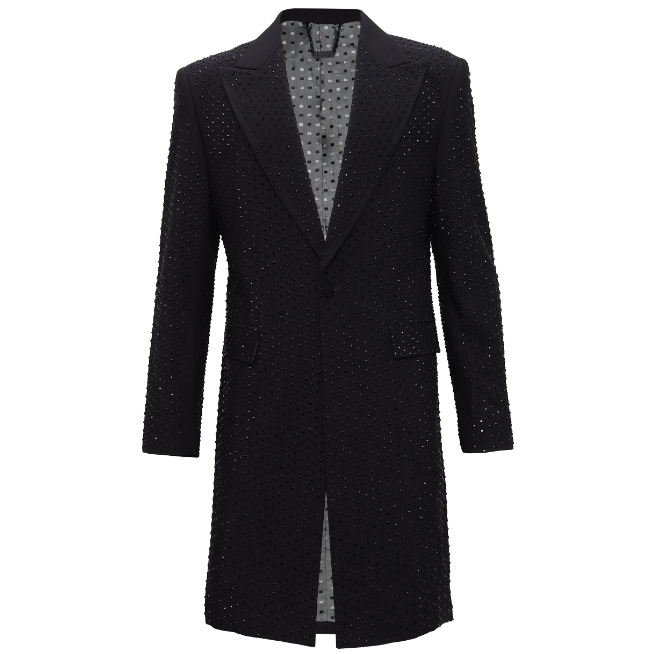 Sparkle The Night Away Long Blazer BLACK/BLACK