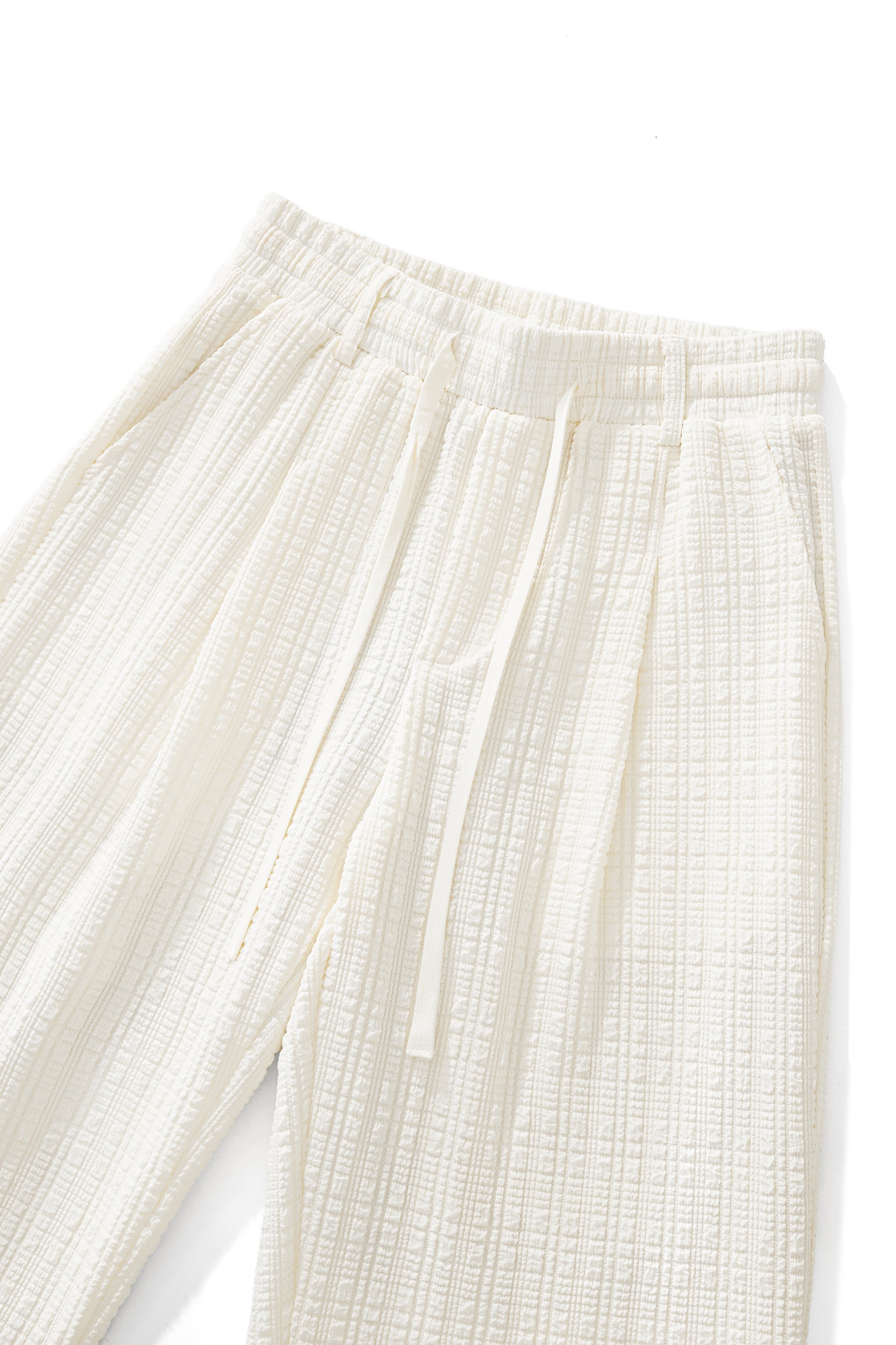 Loft Set – Textured Short Sleeve Shirt & Pant TAUPE