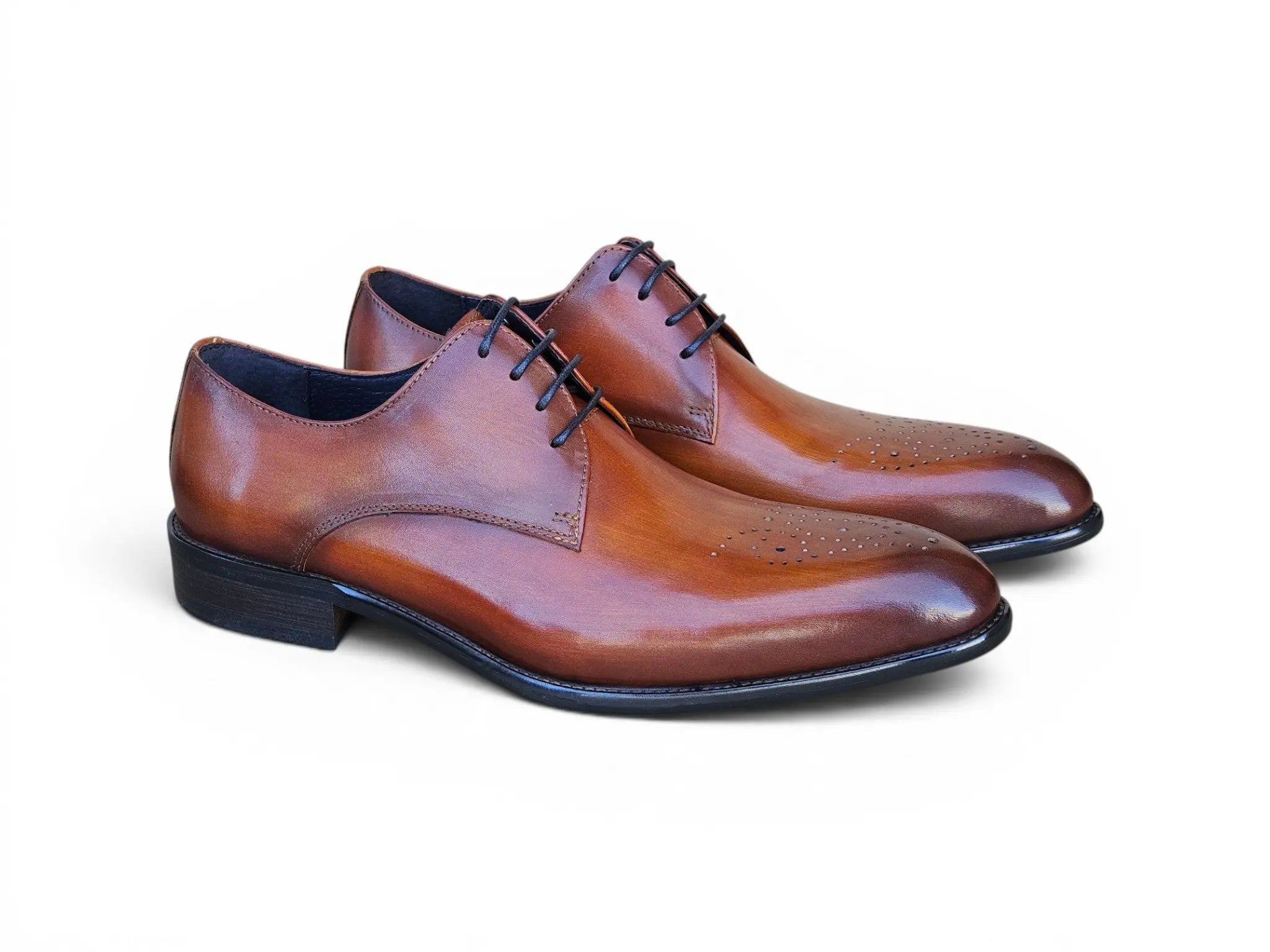 Signature Burnished Lace-up Derby