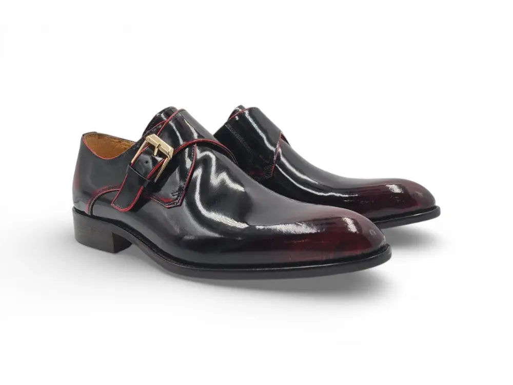 Soft Calf Patent Leather Single Monk Slip-on