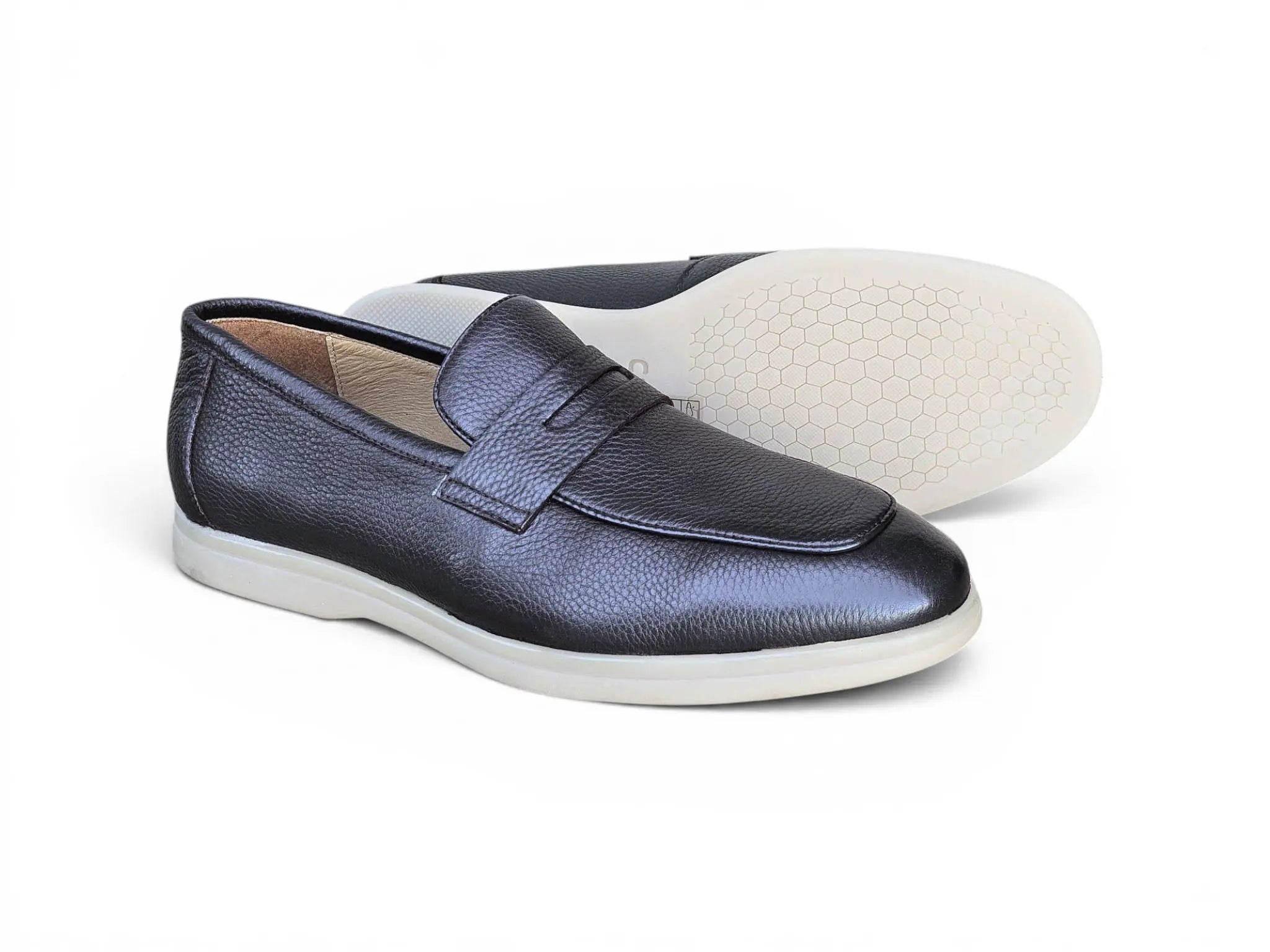 Tumble Calfskin Penny Loafer