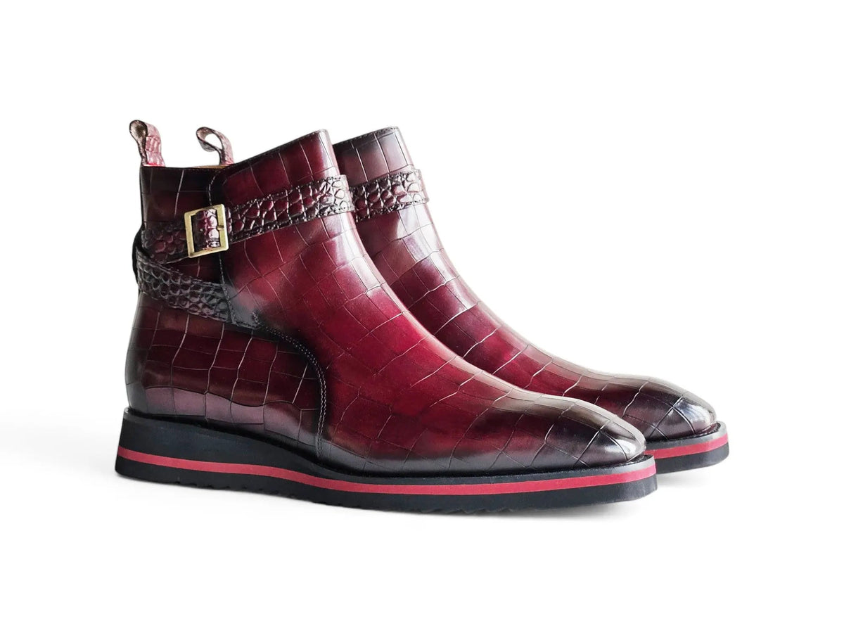 Vesper Cross Strap Buckle Boot