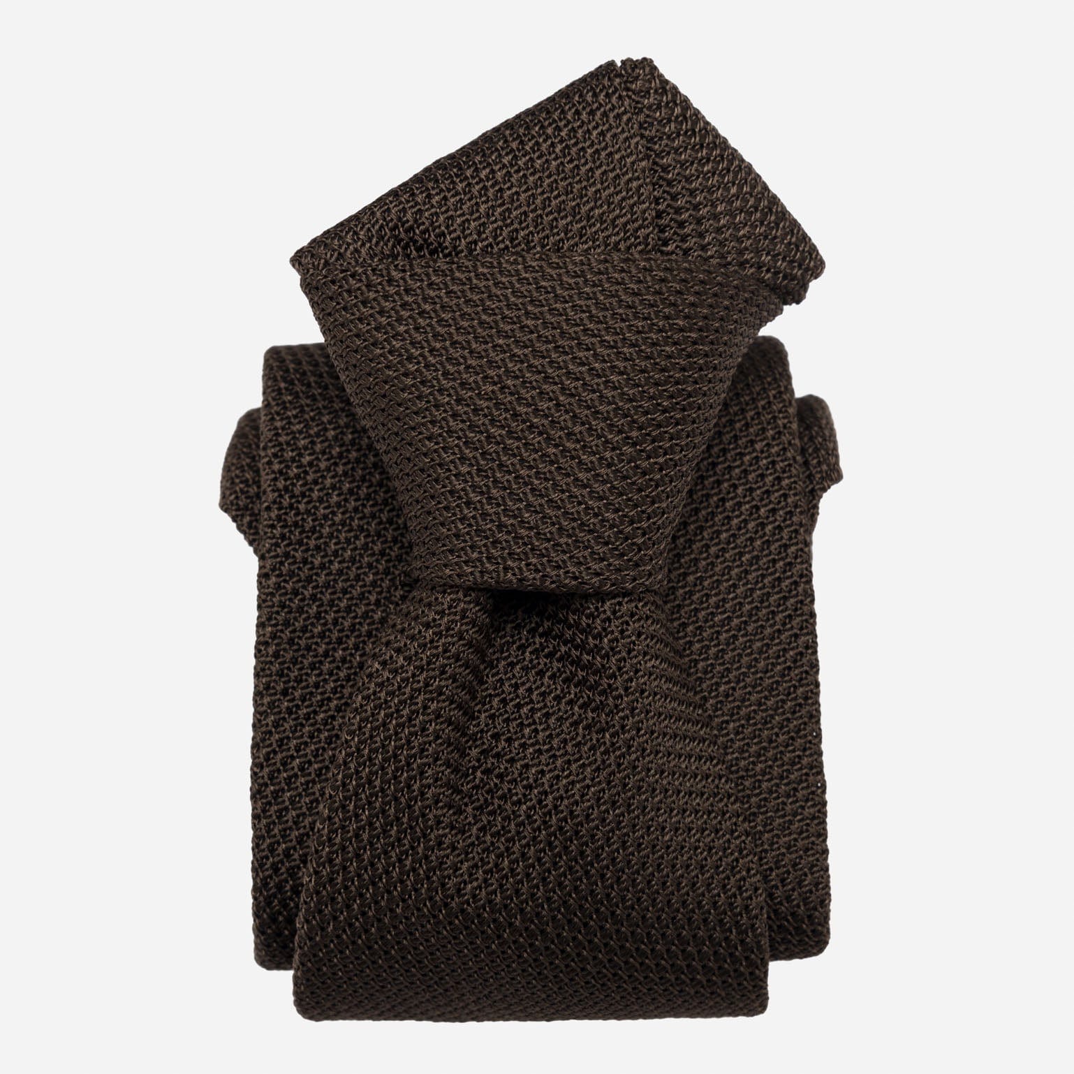 Mocha - Brown Silk Grenadine Tie