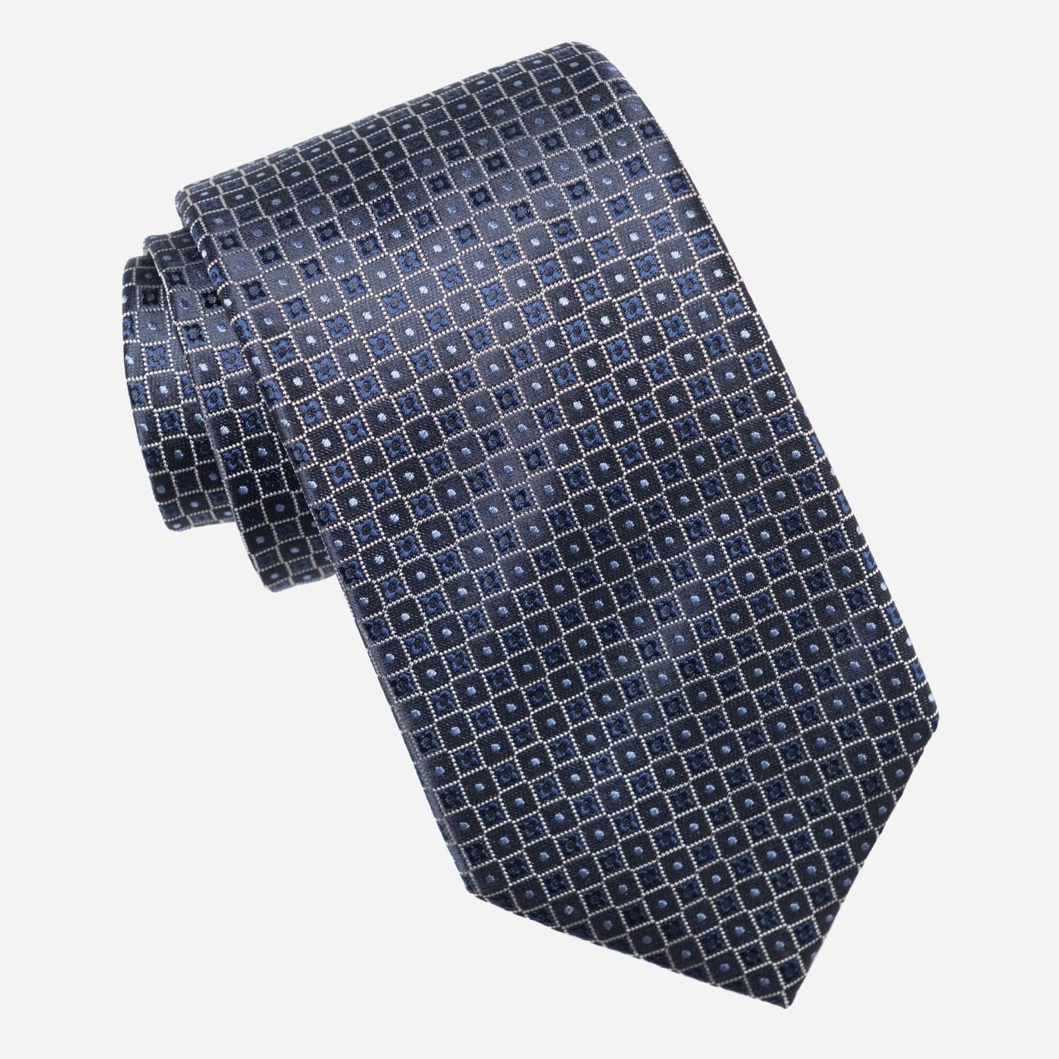 Ravenna - Silk Jacquard Tie - Blue