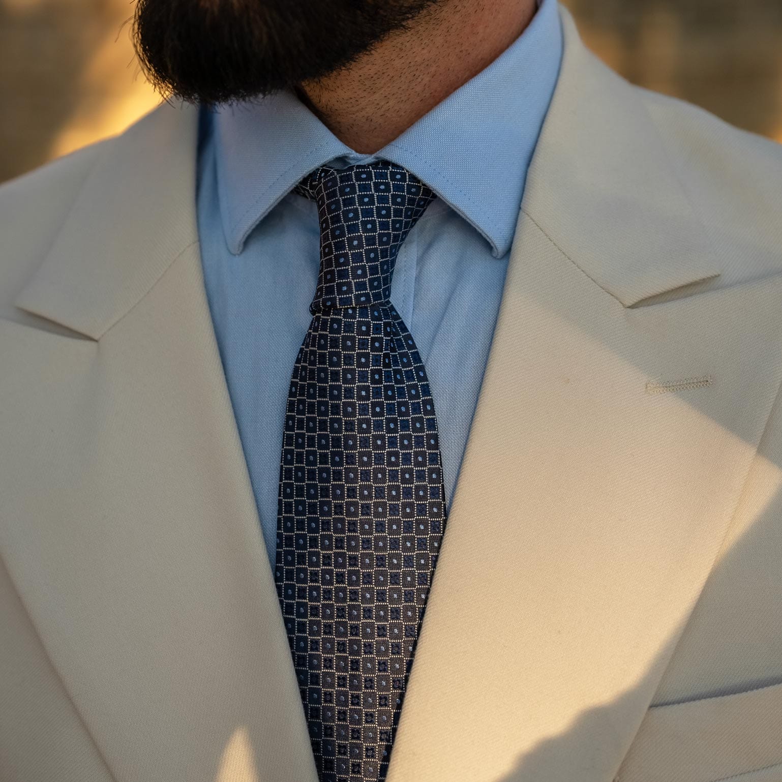 Ravenna - Silk Jacquard Tie - Blue