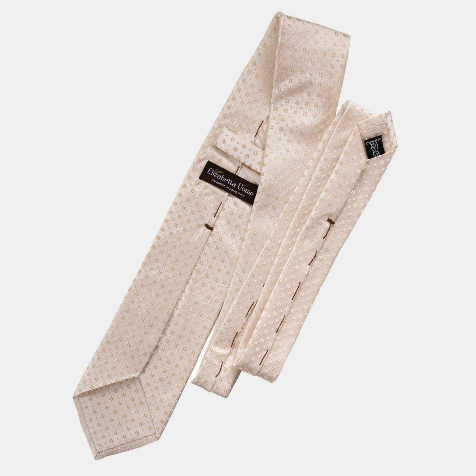 Barbera - Silk Jacquard Tie - Champagne