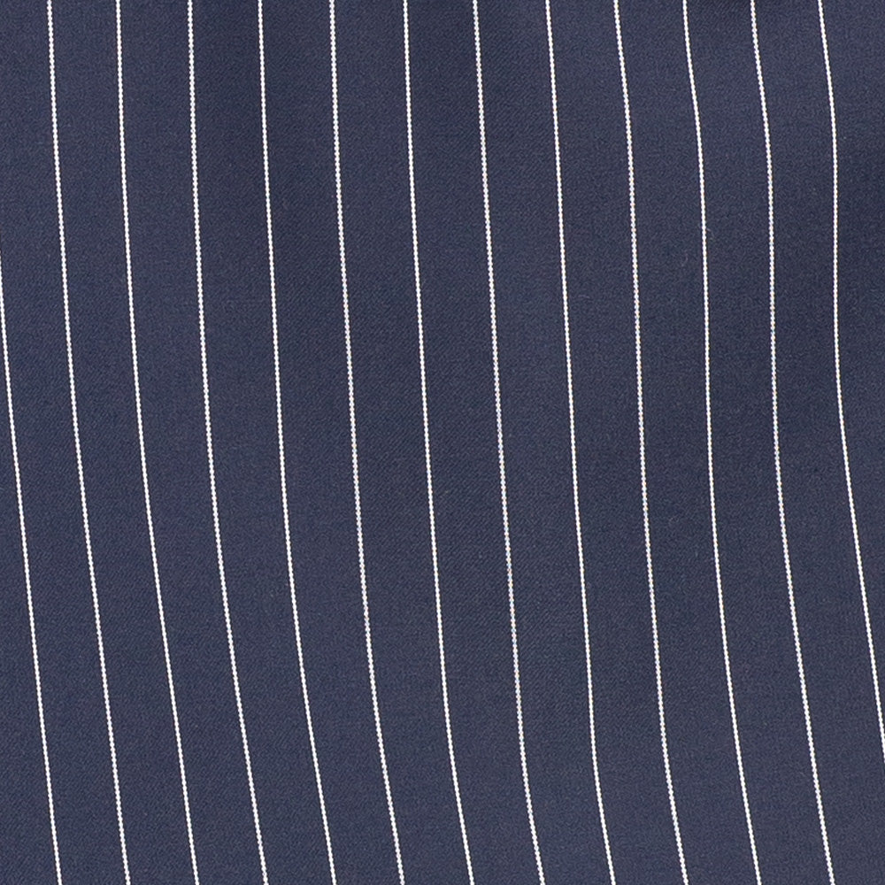 Men’s Double Breasted Pinstripe Suit – Navy Relaxed Fit 2 Piece FDSS