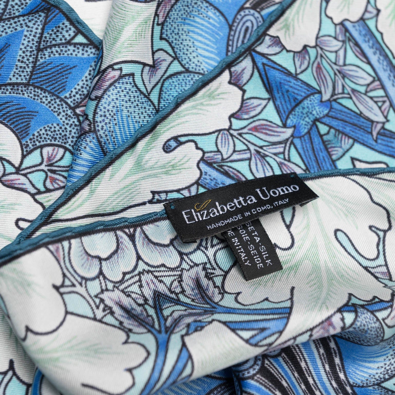 St. James - Silk Neckerchief - Blue and Mint