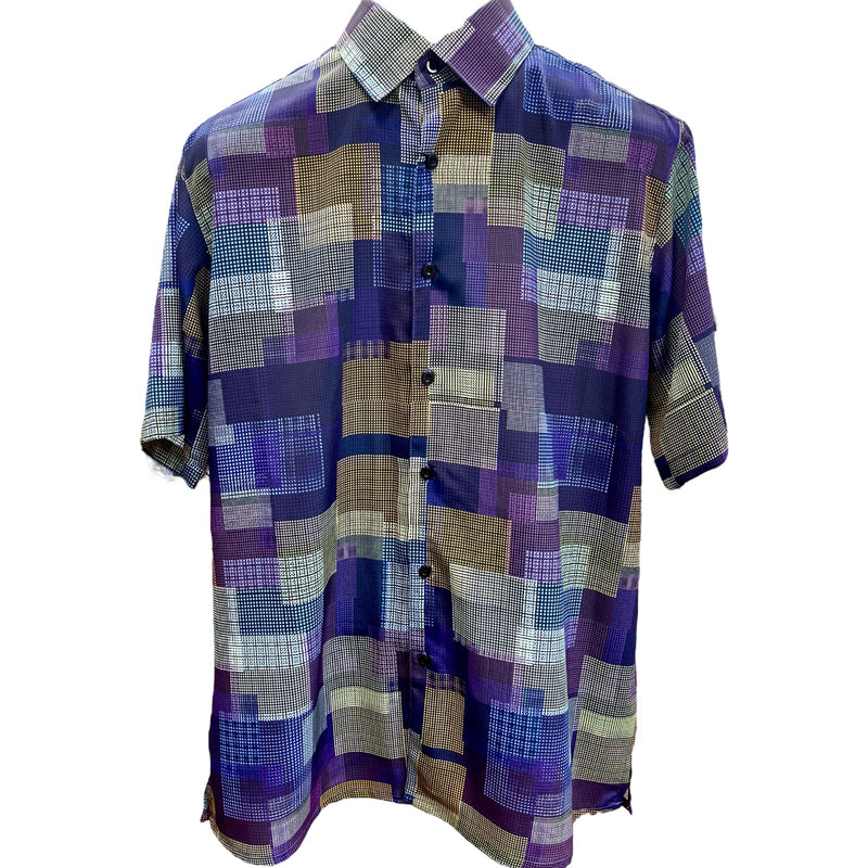 Bassiri "Flow" Shirt (Purple/Tan) 3943