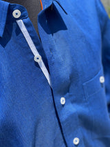 Inserch Linen Roll up Shirt (Estate Blue)
