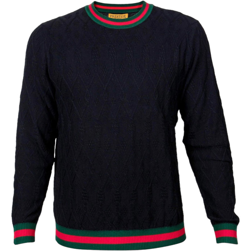 Prestige Crewneck Sweater (Black/Green/Red) 430