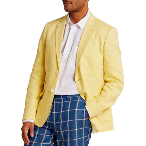 Inserch "Citris" premium linen blazer (Yellow)