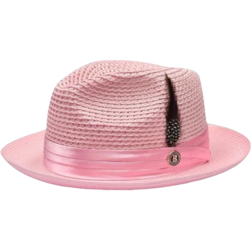 Bruno Straw "Luxury" Hat (Pink)