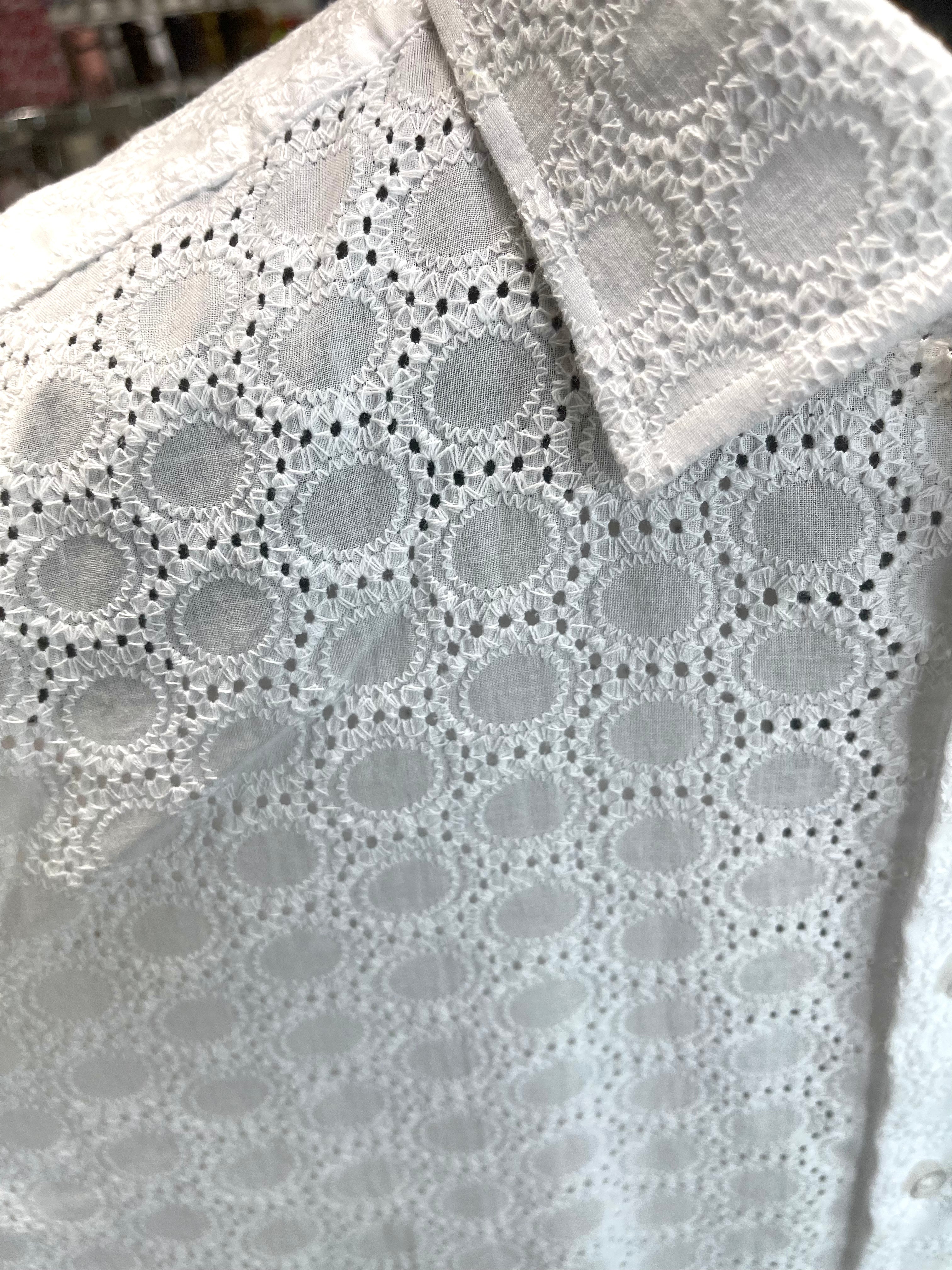 Lanzino Stitched Shirt (White) SSL035