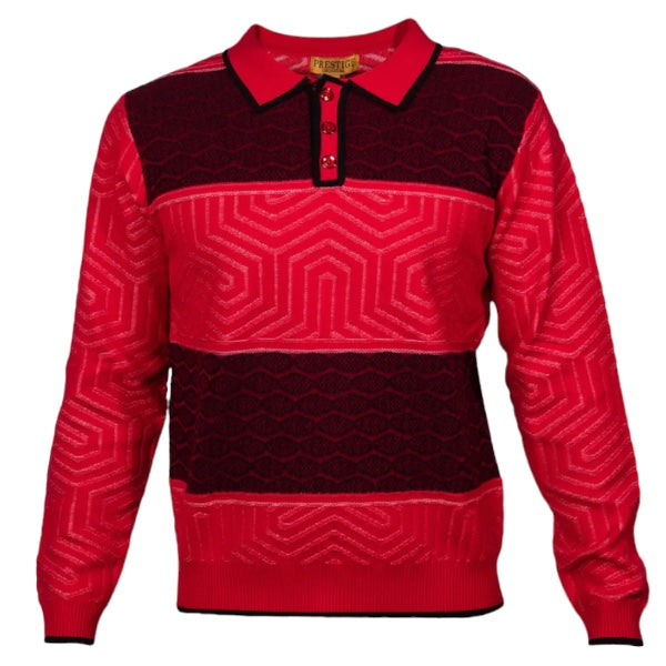 Prestige "Tribeca" Sweater (Red/Black)