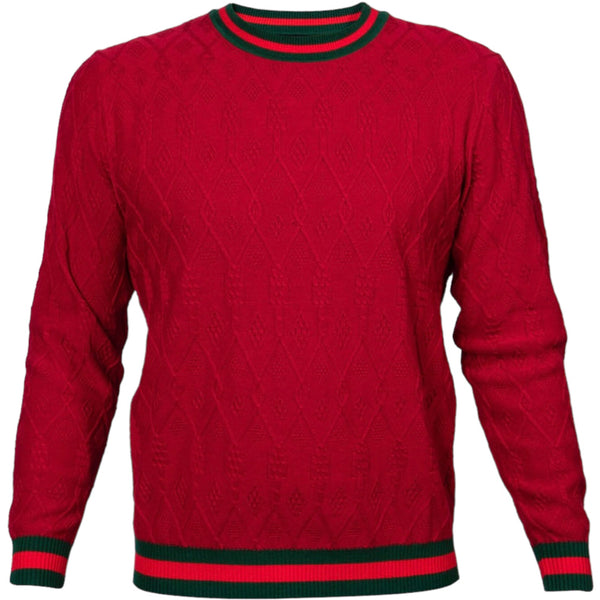 Prestige Crewneck Sweater (Red/Green/Black) 430