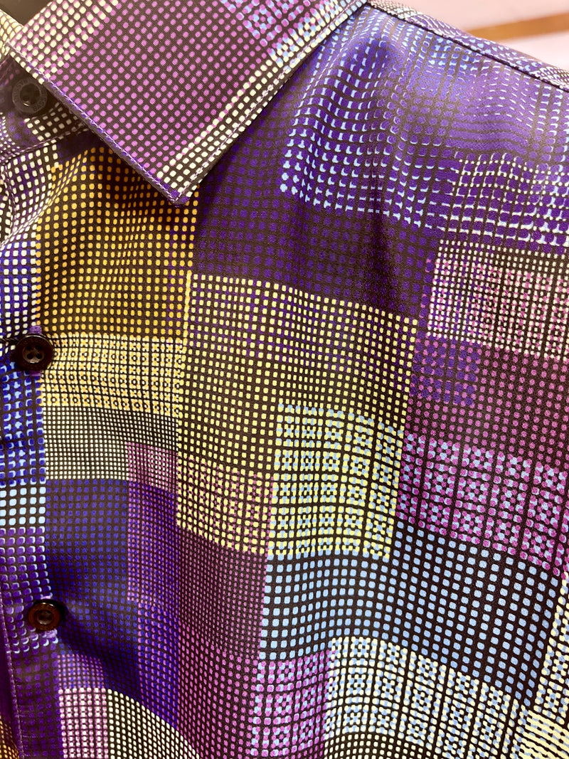 Bassiri "Flow" Shirt (Purple/Tan) 3943