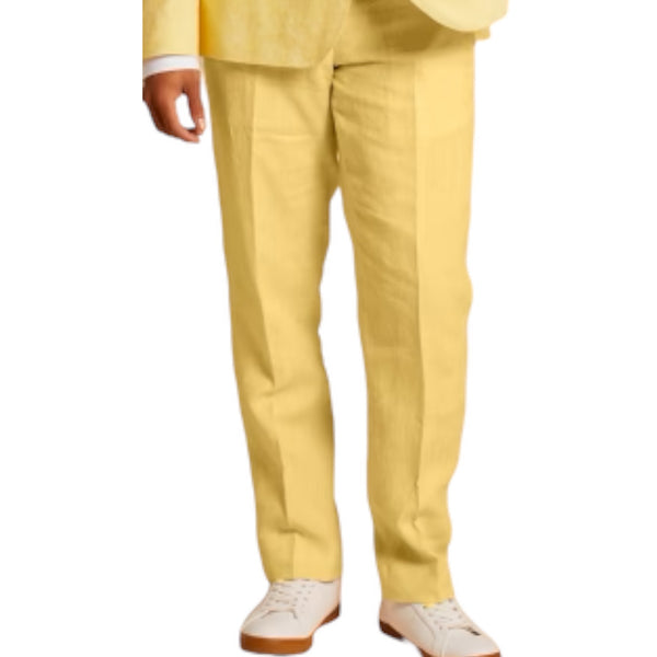 Inserch "Citris" premium linen pant (Yellow)
