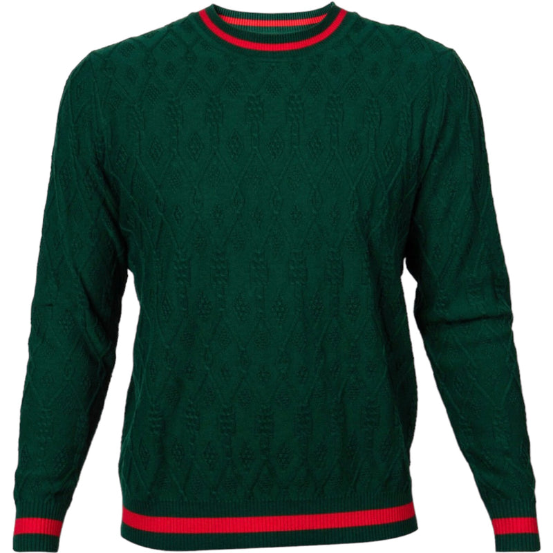 Prestige Crewneck Sweater (Green/Red/Black) 430