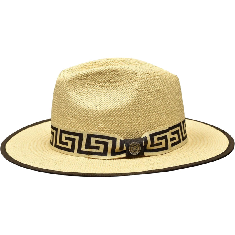 Bruno Capelo Straw Hat "Velinto" (Tan/Brown)