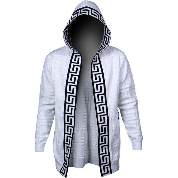 Prestige "A1" Cardigan Sweater 3/4 Length (White) 421