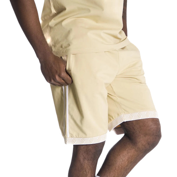 Makobi "Breeze" Shorts (Khaki/White)