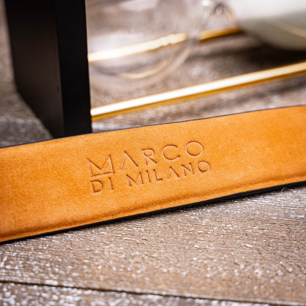Lucca Belt Newspaper / Black