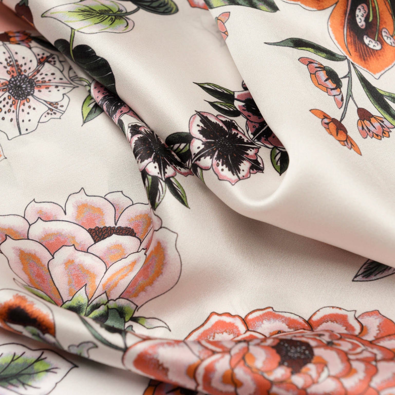 Bella - Silk Scarf Shawl - Rose